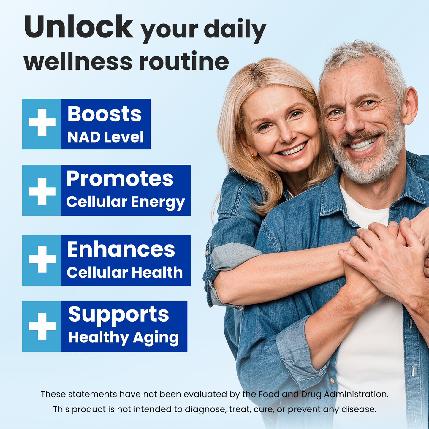 WepBio NAD Supplement for Women and Men, Supports Cellular Energy, Vitality & Healthy Aging