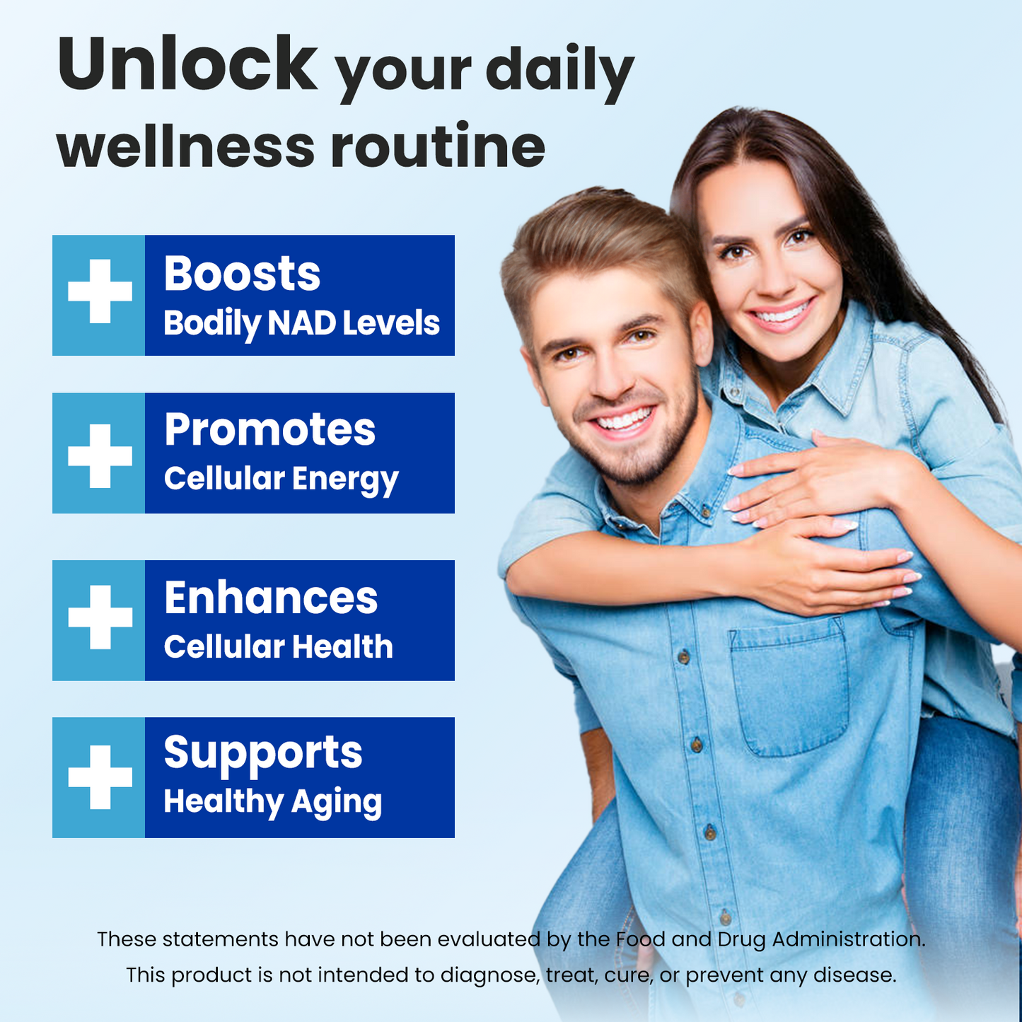 WepBio NAD Supplement for Women and Men, Supports Cellular Energy, Vitality & Healthy Aging