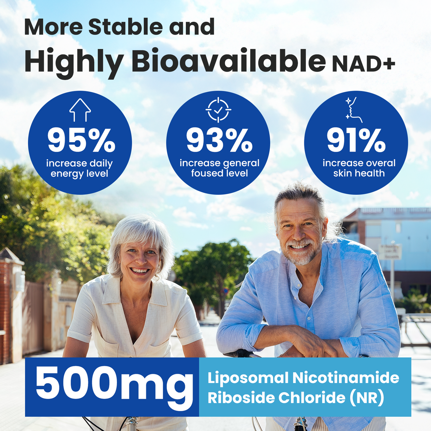 WepBio NAD Supplement for Women and Men, Supports Cellular Energy, Vitality & Healthy Aging