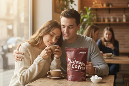 Wepbio’s matcha mushroom coffee