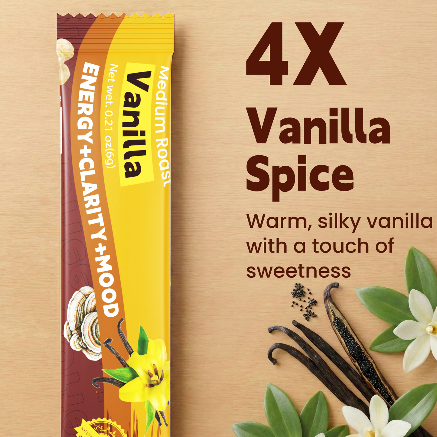 Wepbio 11 in 1 Instant  Mushroom Coffee-Variety Pack-16 Sticks