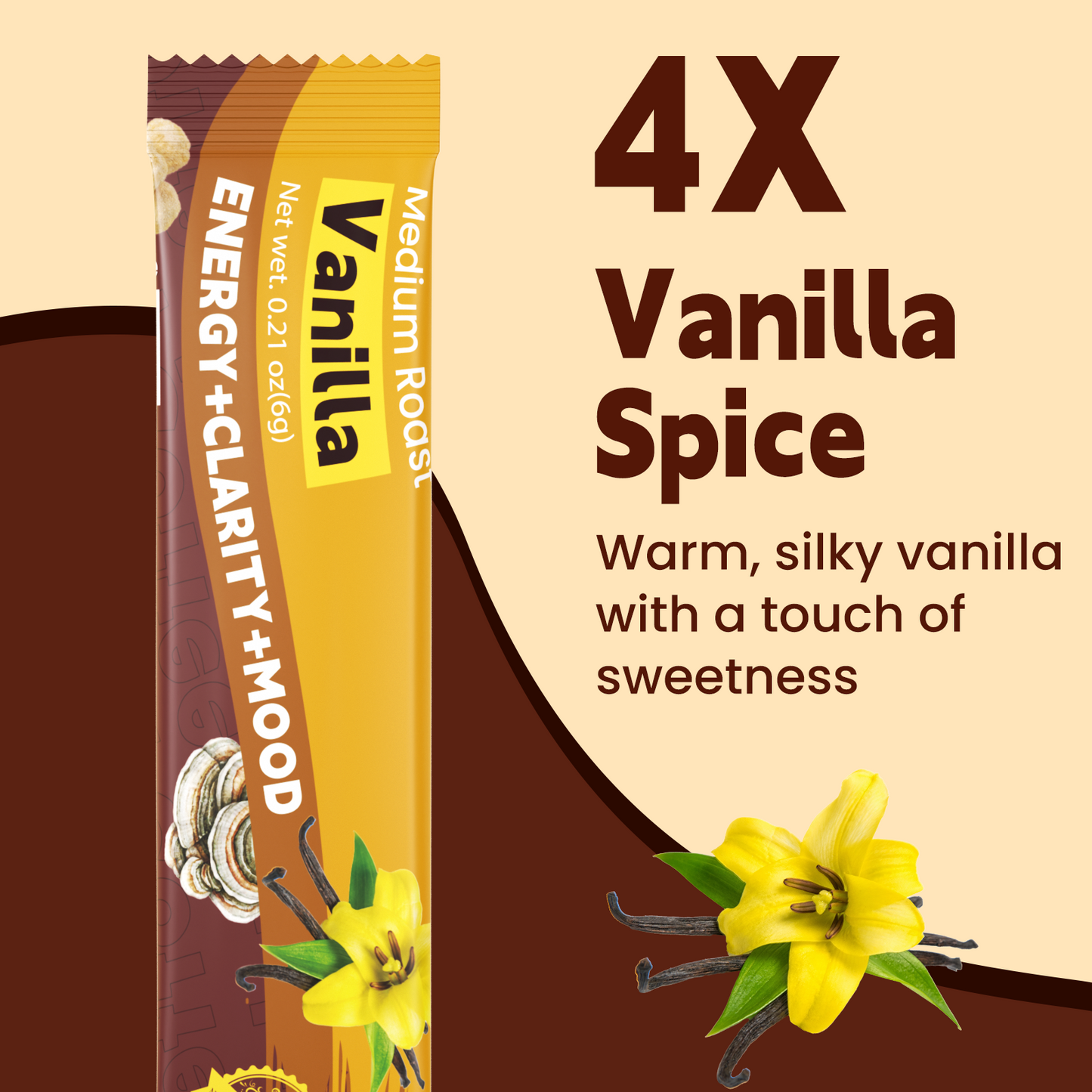 Wepbio 11 in 1 Instant  Mushroom Coffee-Variety Pack-16 Sticks