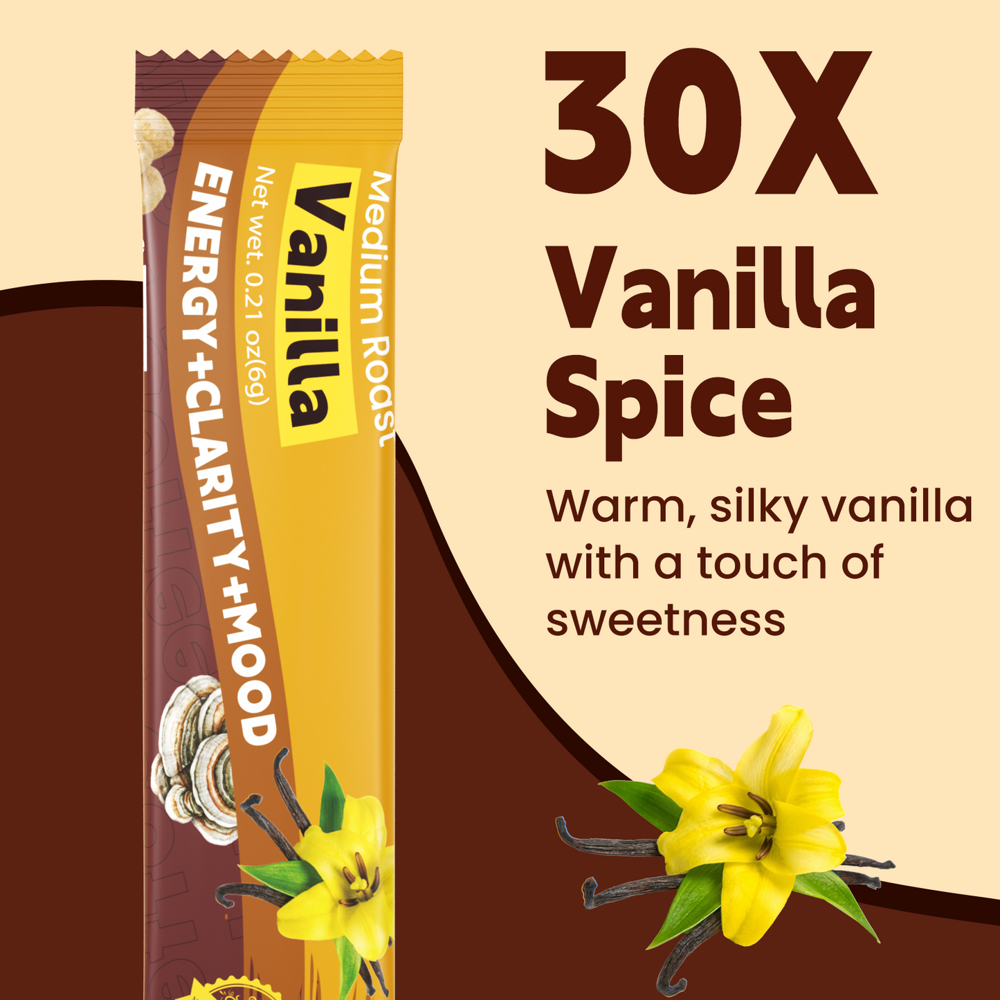 Wepbio 11 in 1 Instant  Mushroom Coffee-vanilla