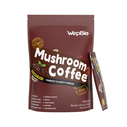 Wepbio 11 in 1 Instant  Mushroom Coffee-Original Black