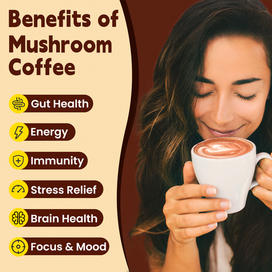 Wepbio 11 in 1 Instant  Mushroom Coffee-Original Black