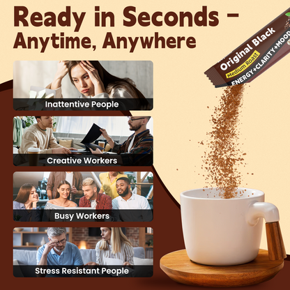 Wepbio 11 in 1 Instant  Mushroom Coffee-Original Black