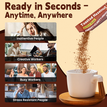 Wepbio 11 in 1 Instant  Mushroom Coffee-Hazelnut